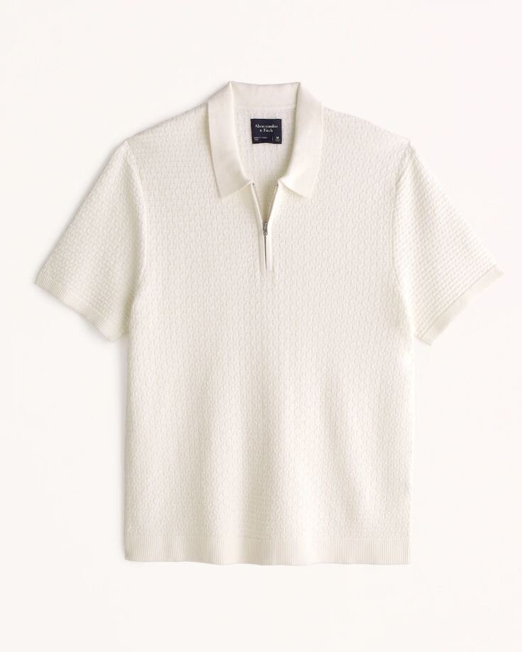 Polo à col zippé chic