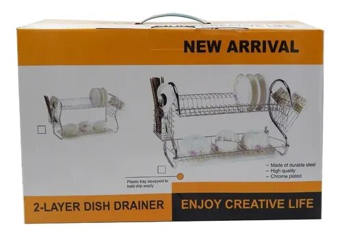 2-Layer Dish Drainer Rack