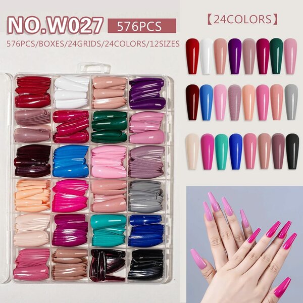 Faux ongles, 24 Couleurs