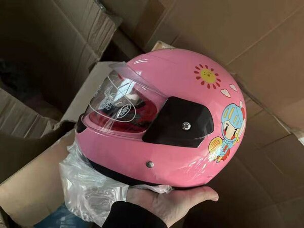 Casque Moto Enfant Rose