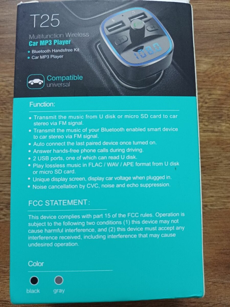 Wireless car mp3 player