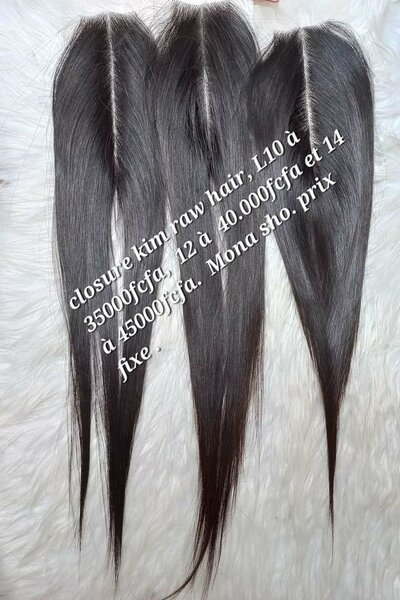 Closures Kim  vietnamienne (raw hair)