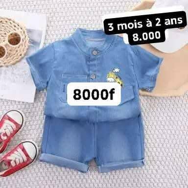 Ensemble bébé denim