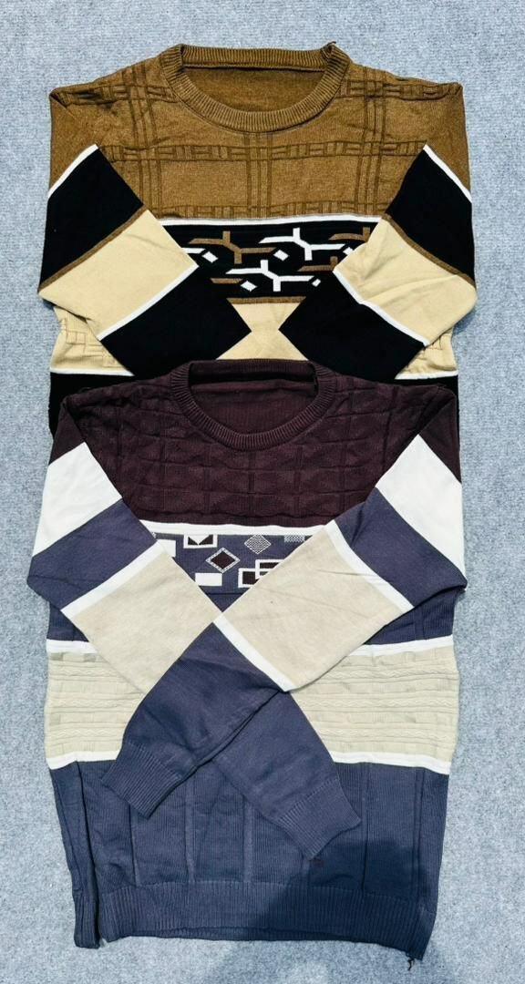 Pulls Homme Multicolores en Tricot