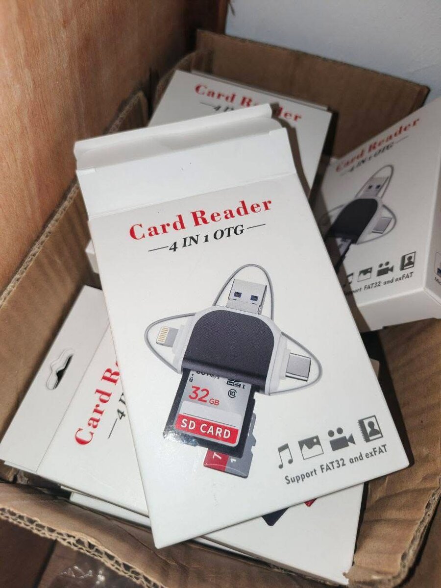 Lecteur de Carte USB OTG 4 en 1