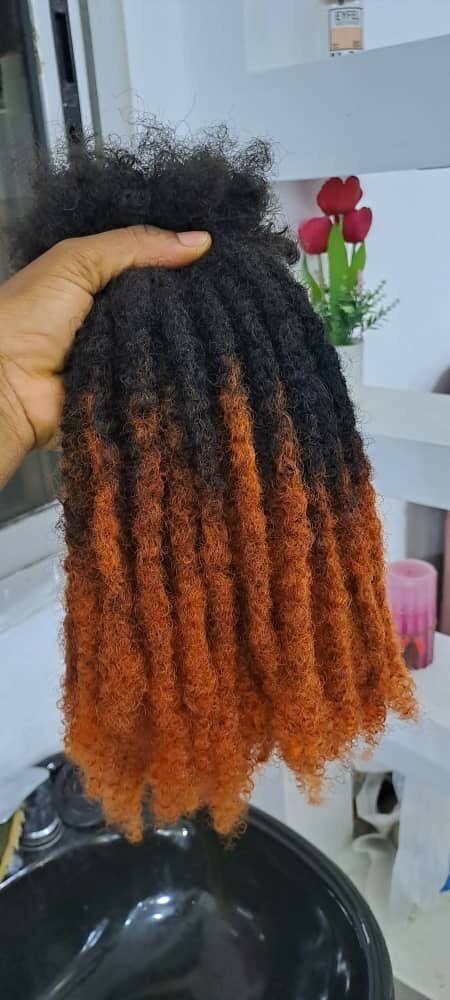 Extensions de cheveux afro ombré