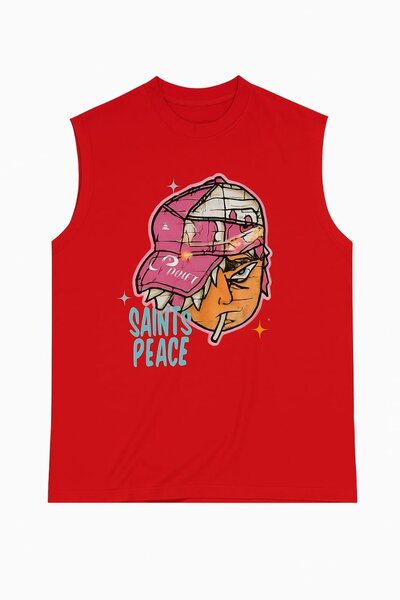 Débardeur graphique rouge homme