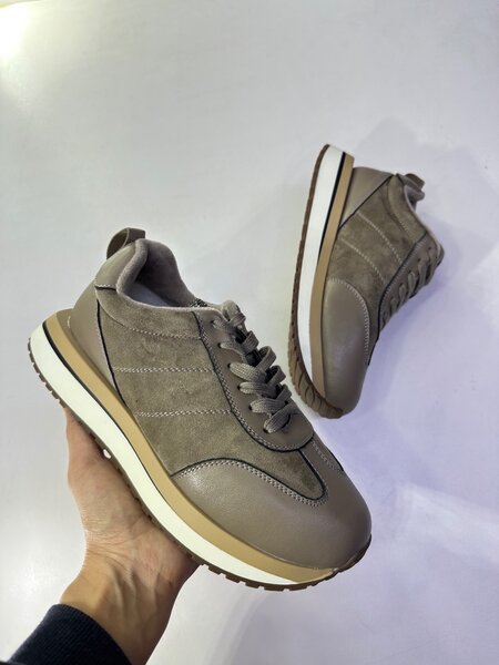 Утепленные кроссовки натуральный замша