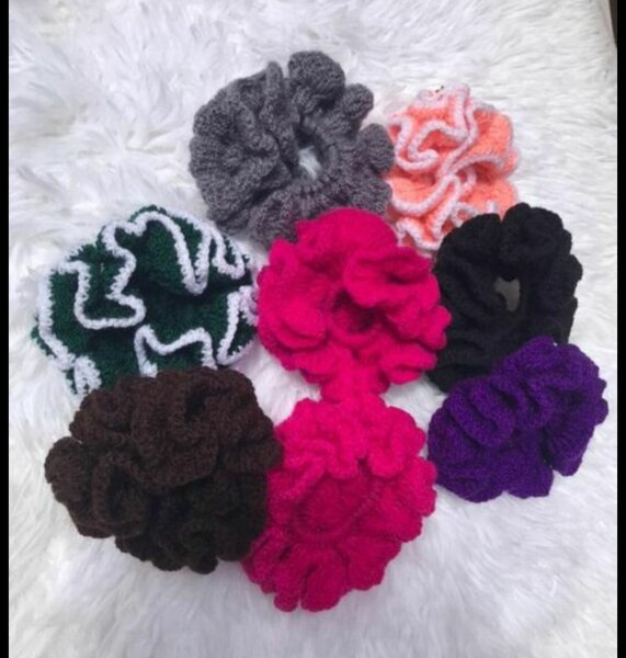 Handmade Crochet Scrunchies