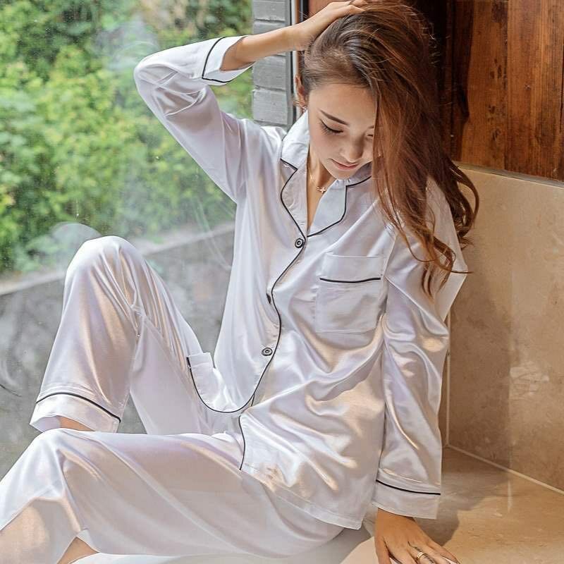 Silk pajamas