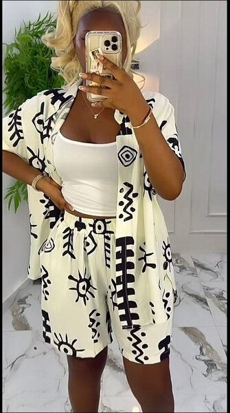 Tenue d'été imprimée bohème