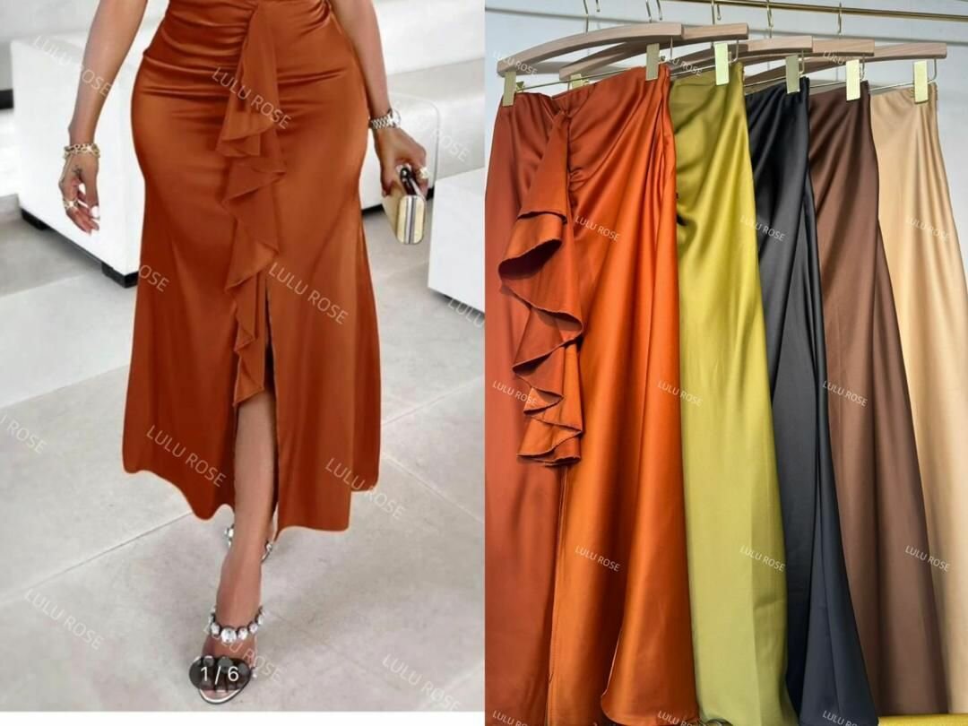 Jupe en satin tendance