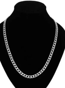 SILVER HEAVY chain for men and boys
