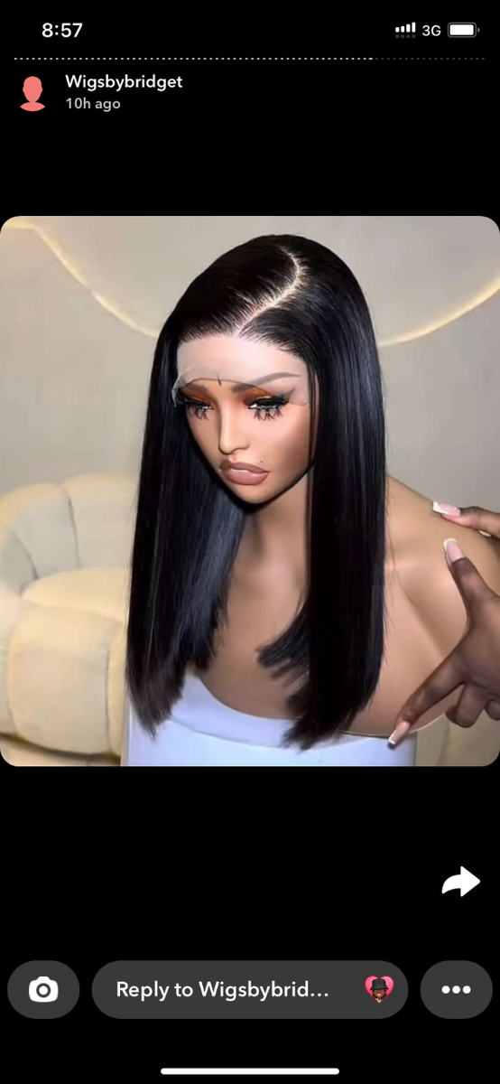 Frontal straight hair