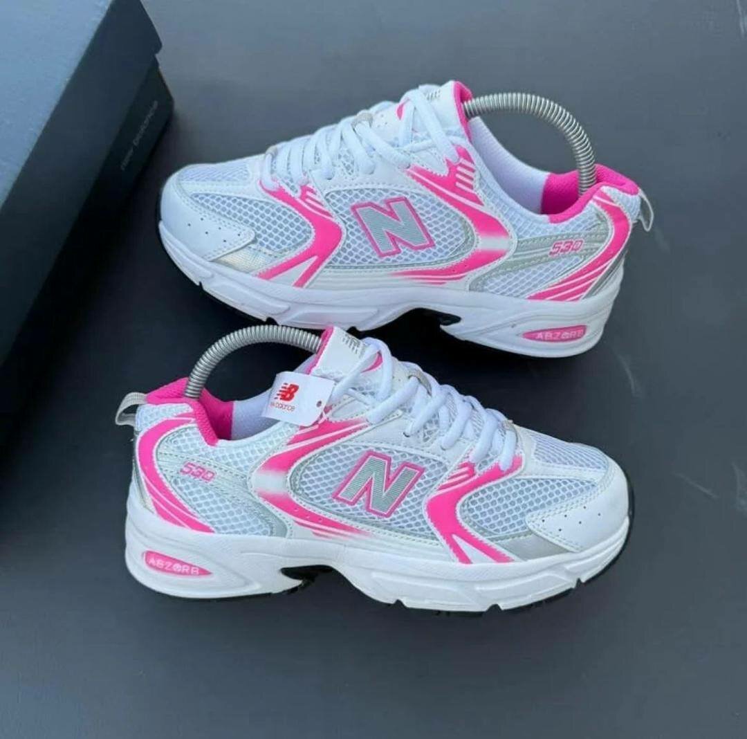 Baskets New Balanches roses