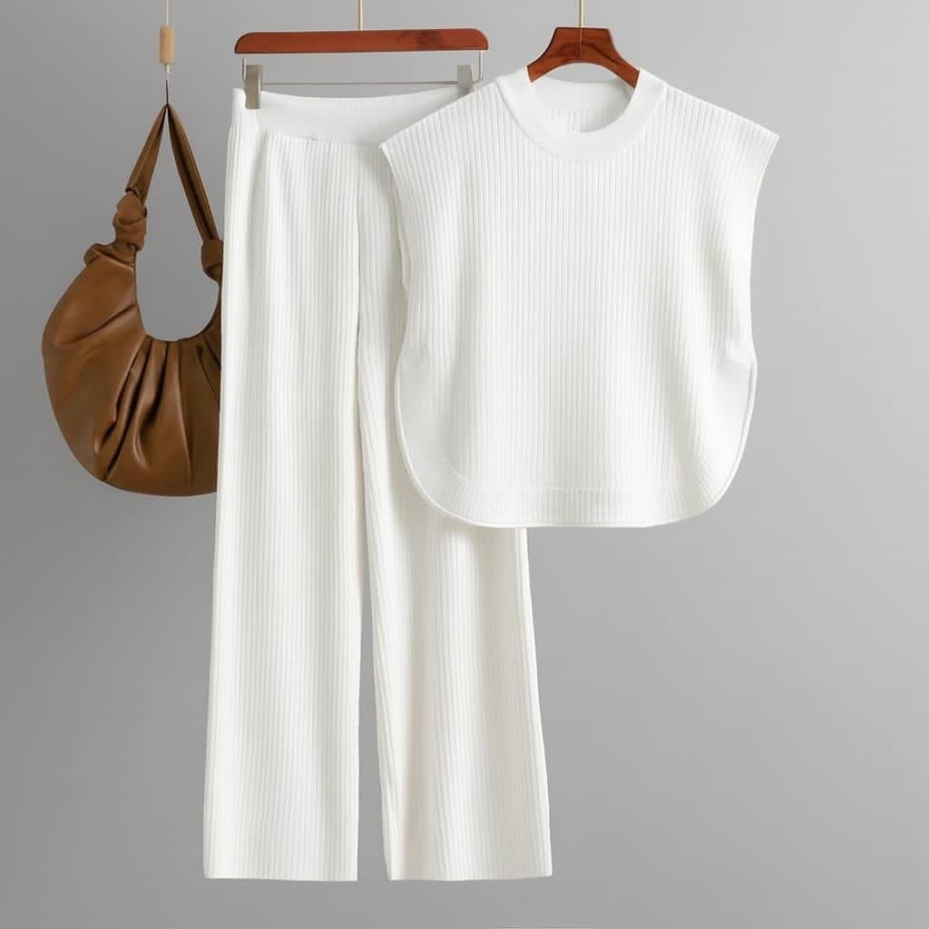 Ensemble confortable tricoté