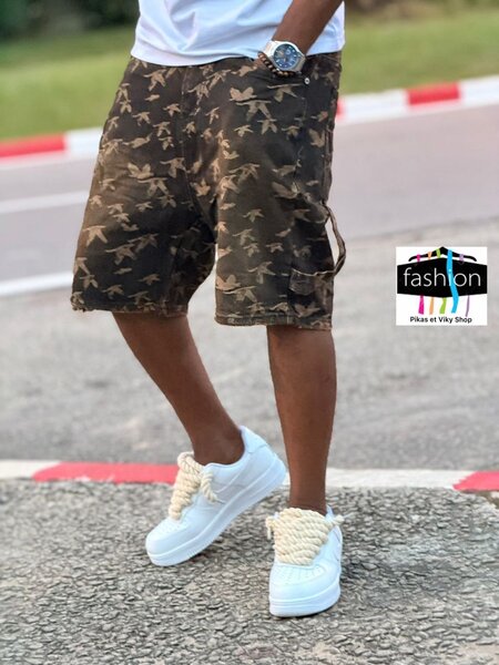 Shorts camouflage homme mode
