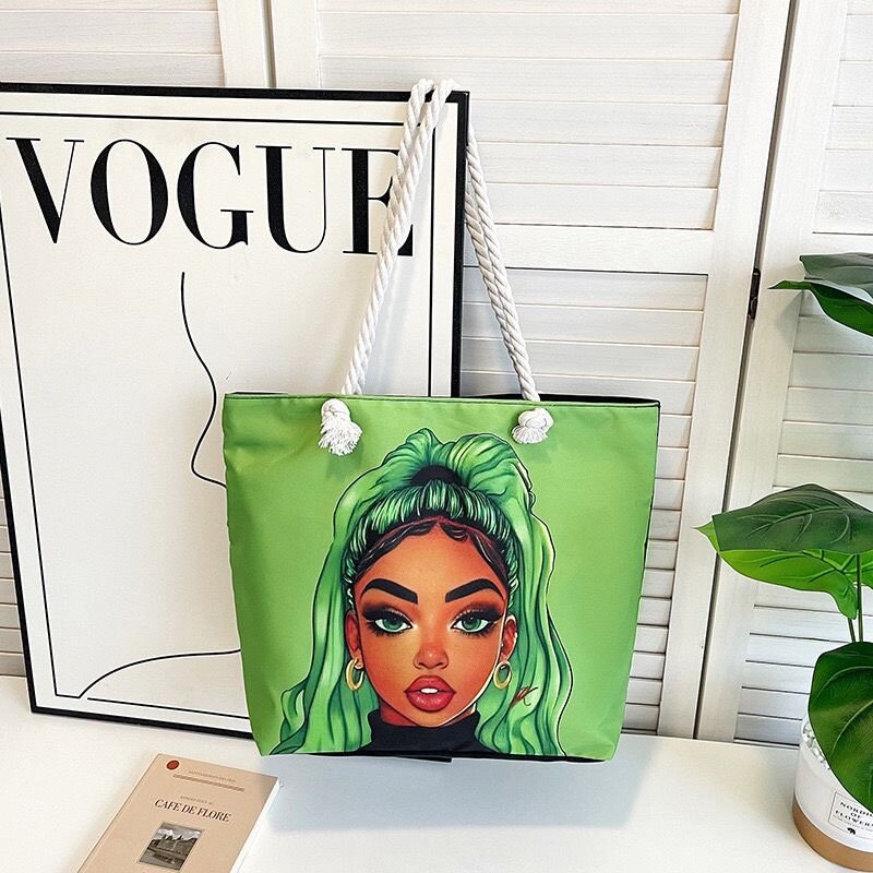 Sac cabas illustré élégant