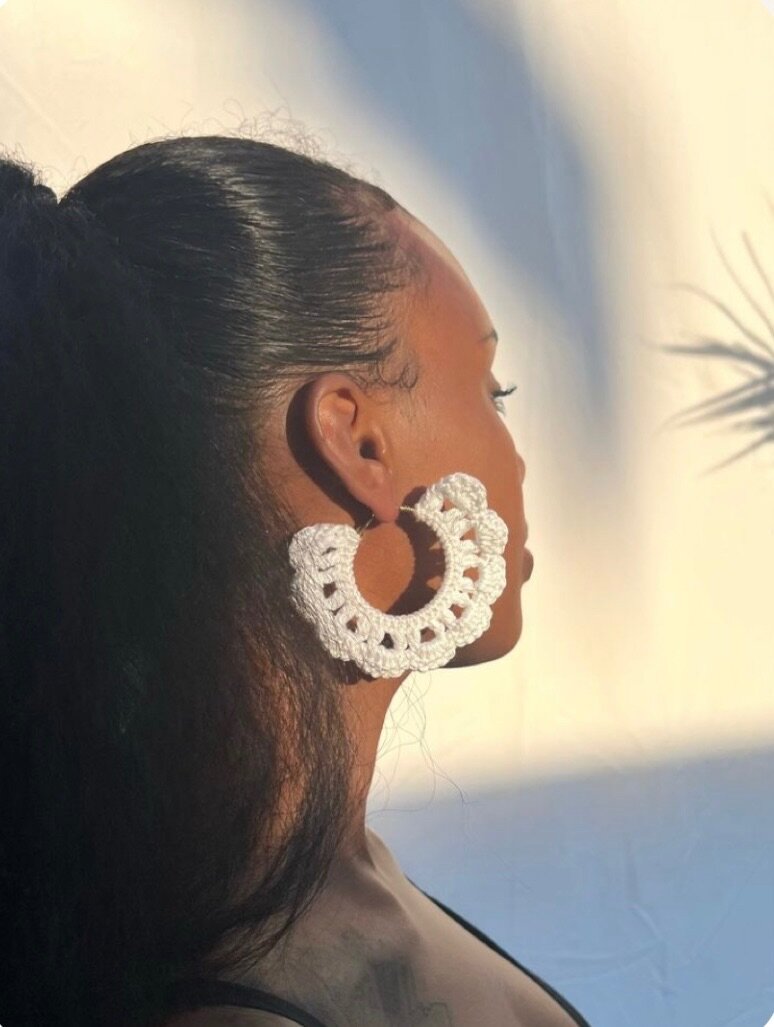 Boucles d'oreilles en crochet élégant