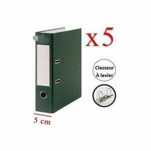 Lot de 5 Classeurs à Levier