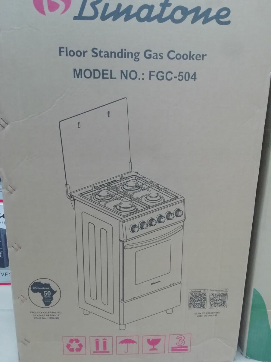 Cuisinière à gaz binatone