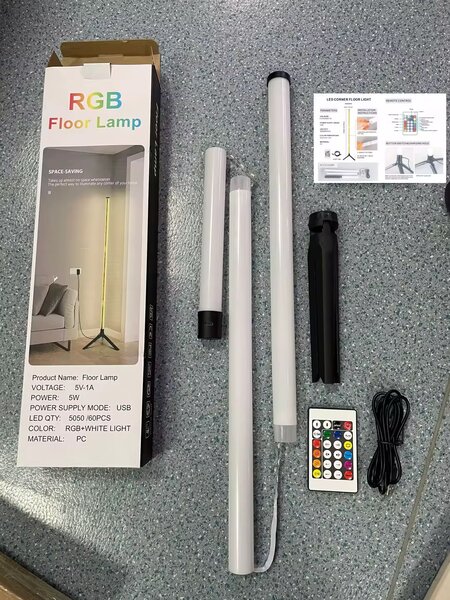 Lampe de sol RGB LED moderne