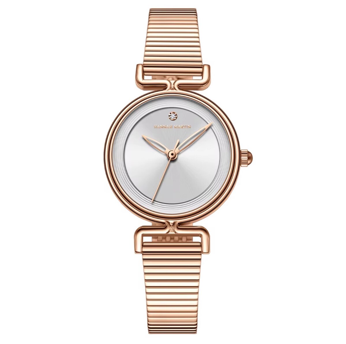 Montre en acier inoxydable rose