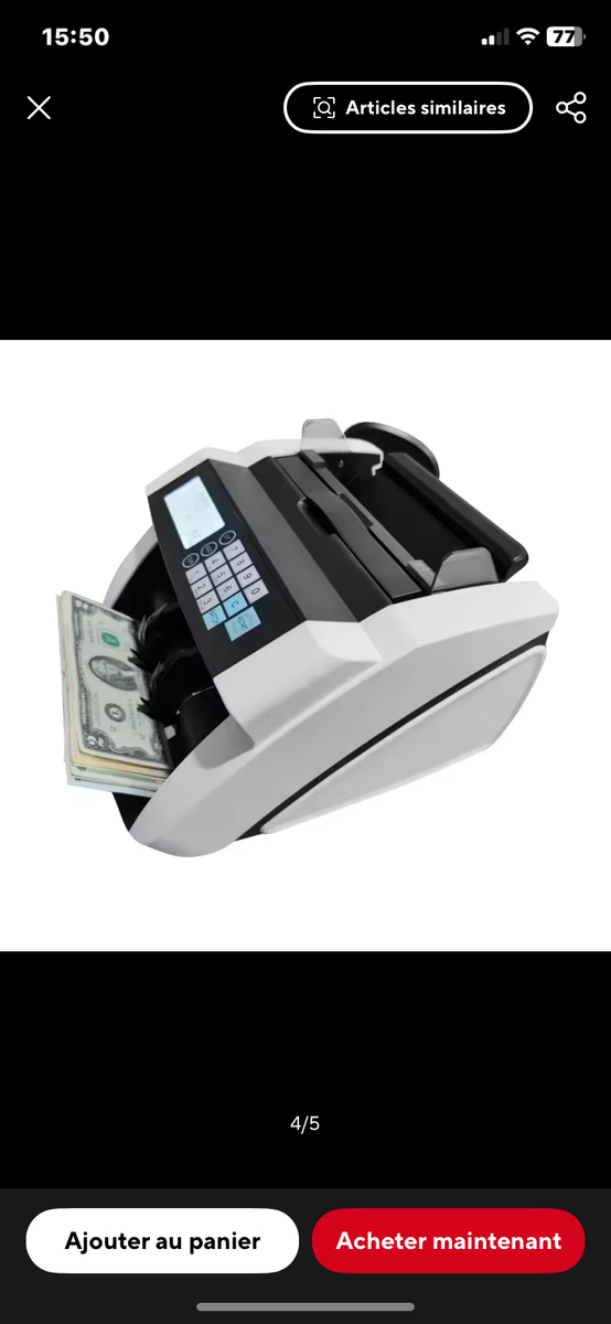 Compteur de Billets Automatique