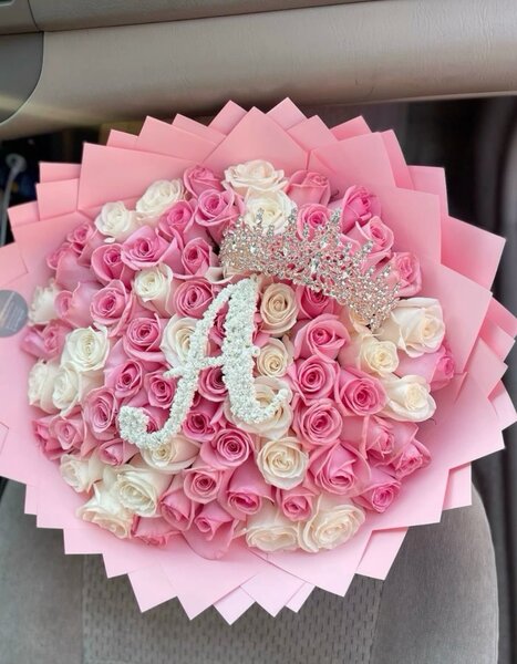 Bouquet de roses en peluche