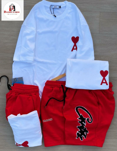 Ensemble T-shirt et Short Cœur
