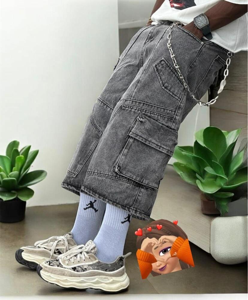 Bermuda en jean longue stylée