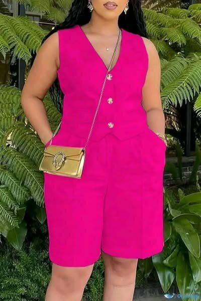 Women's 2-piece suit, vest and shorts