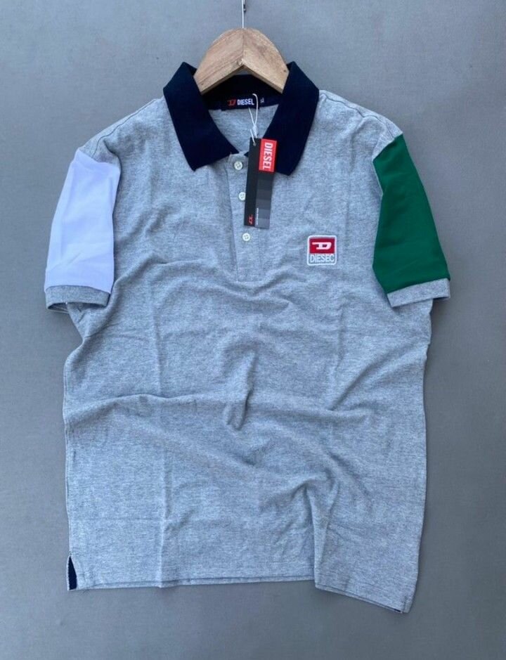 Polo en coton multicolore