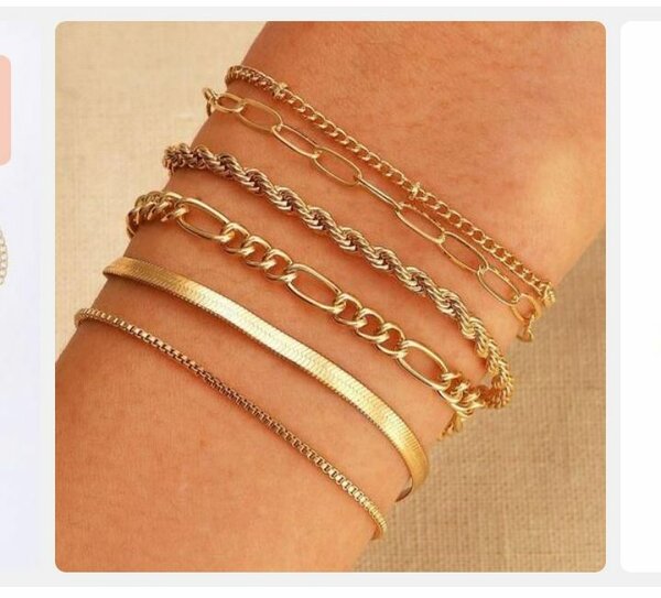 Bracelets en or set tendance