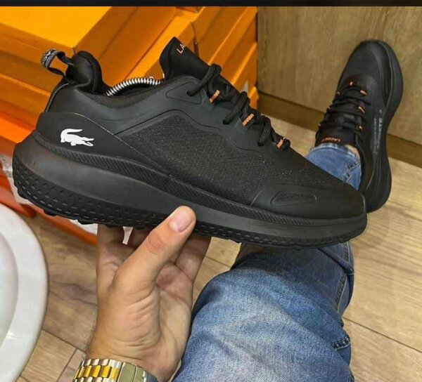 Baskets noires en cuir