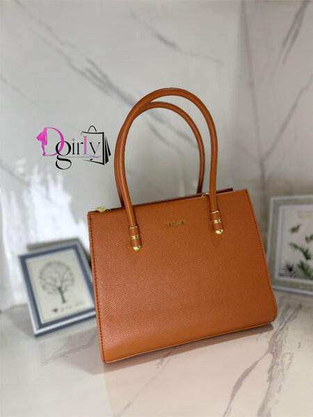 Sac à main en cuir marron