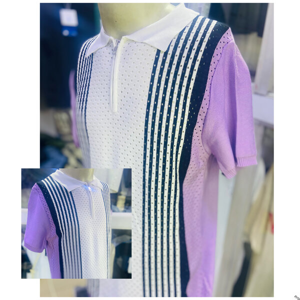 Polo en maille rétro