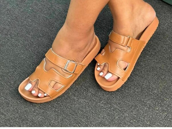 Women's sandals, color brown