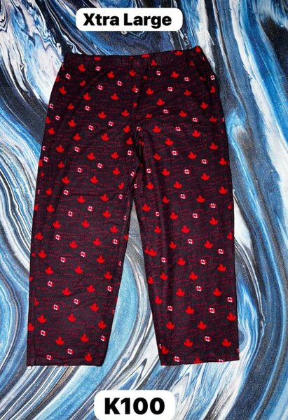 Women's Pajama Pants with Canadian Symbols