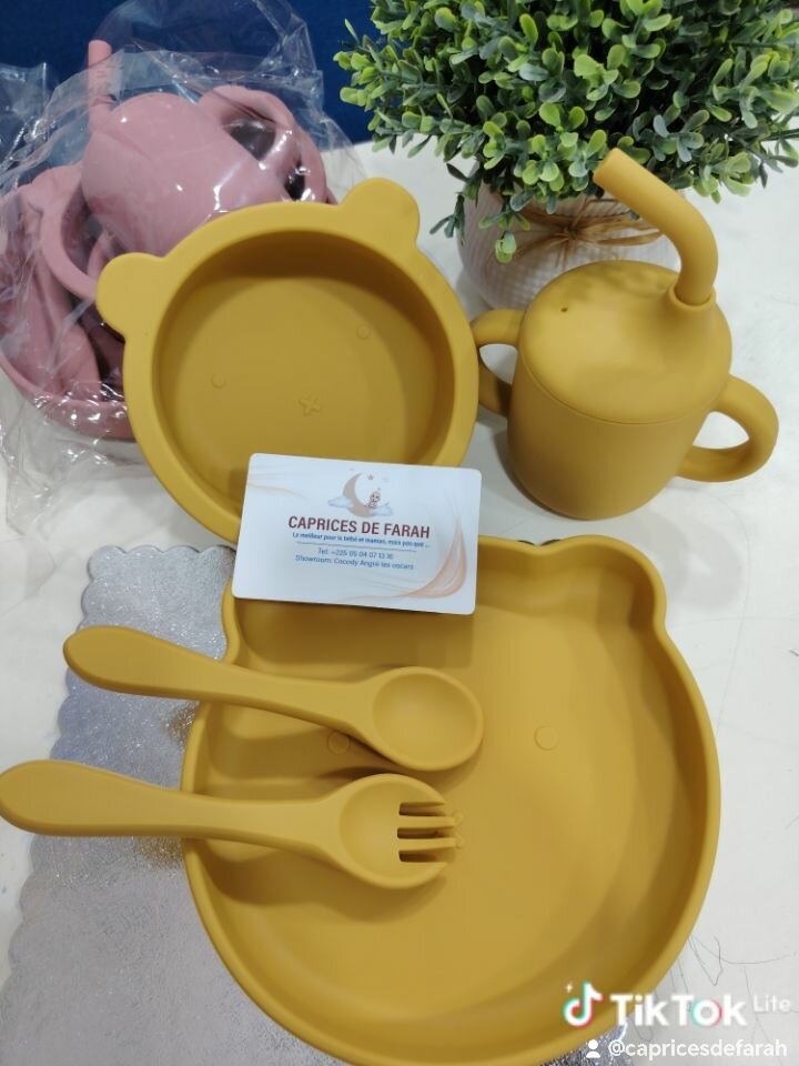 Set Repas Bébé en Silicone