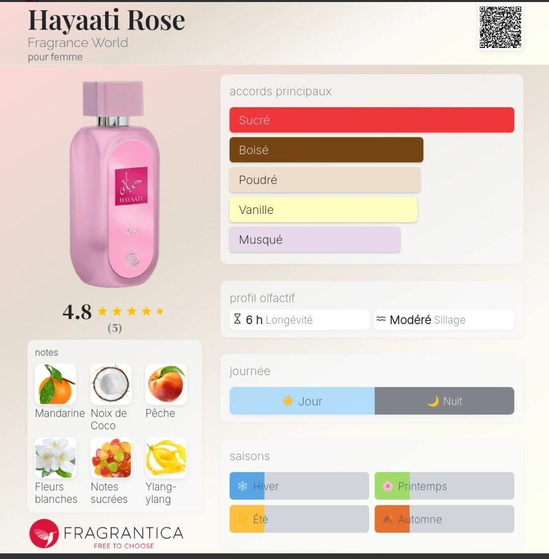 Hayaati Rose Parfum Femme