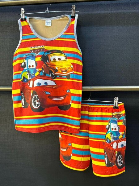 Cute red and yellow boys wear