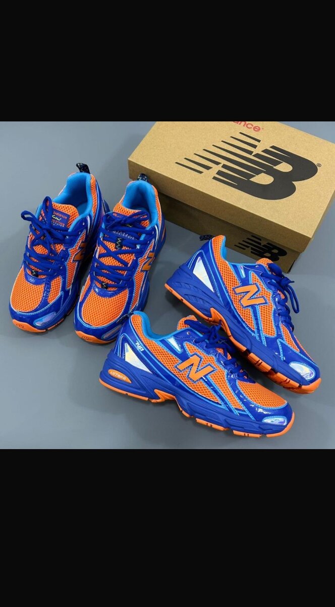 Baskets New Balance Orange Bleu
