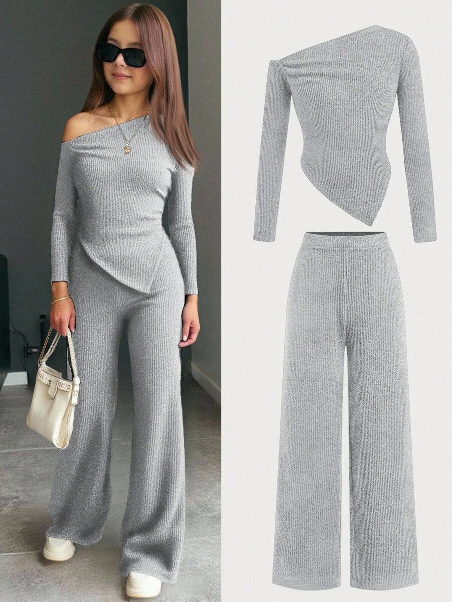 Ensemble élégant asymétrique