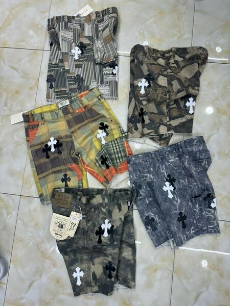 Shorts en coton imprimés homme