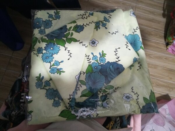 Drap floral en coton