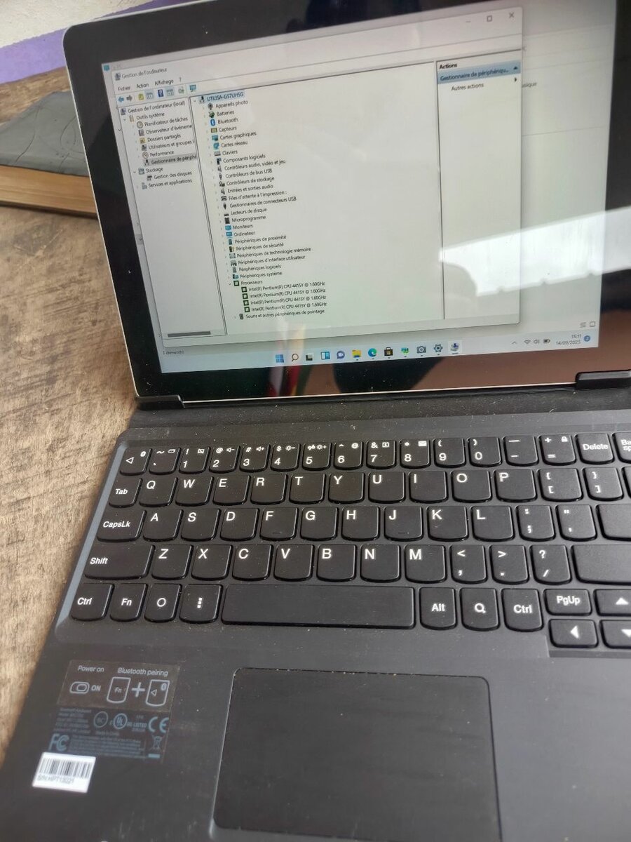 Tablette Surface avec clavier