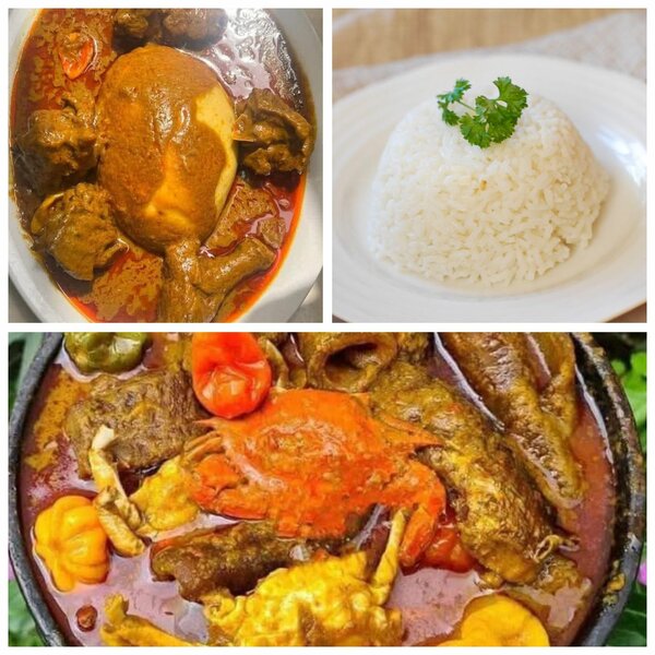 Sauce graine ",riz Foutou