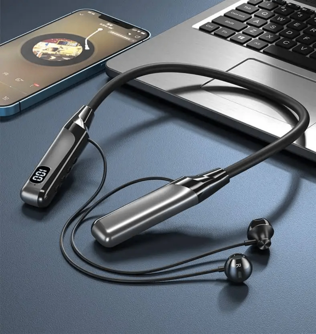 Écouteurs Bluetooth avec écran LED