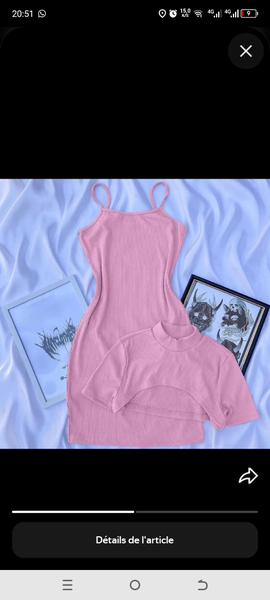 Robe moulante 2 en 1